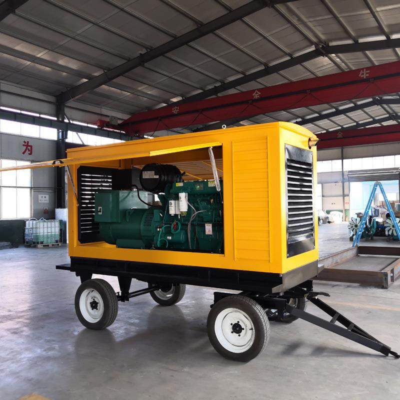 防柴雨式棚移动电站外常用电源潍柴户300KW拖车RLJ油发电机组厂家