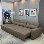 高级精品意式 极简多功能电动沙发床客厅智能伸缩两用直排沙发大小