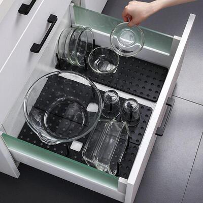 Dish Plate Drying Rack Bowl Pot Lid Storage Holder Drainer D