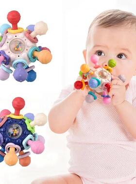 Baby Toys 0 12 Months Rotating Rattle Ball Grasping Activity