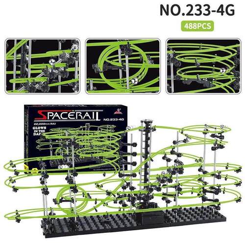 Marble Run Maze Race Track Games Luminous Spacerail Roller C