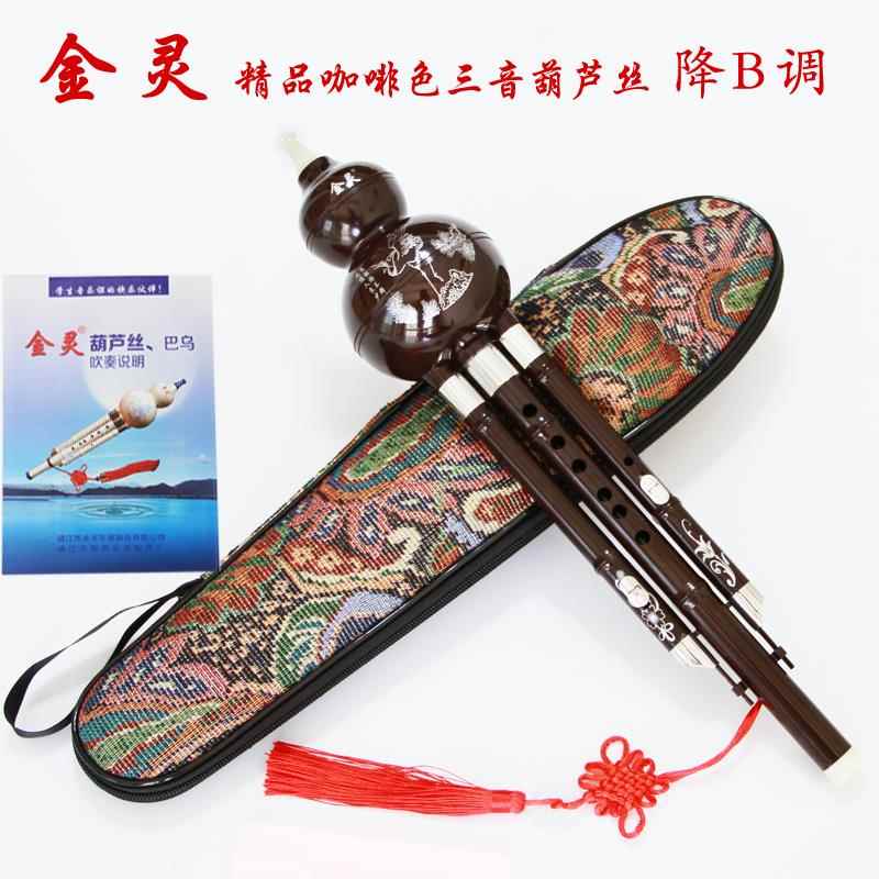 正品金灵芦丝C调降b调G调F调彷红木学生儿童成人学者乐器可葫初定