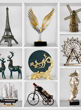 现代轻奢小摆件客厅电视酒柜办公室高档级高端大气简约家居装饰品