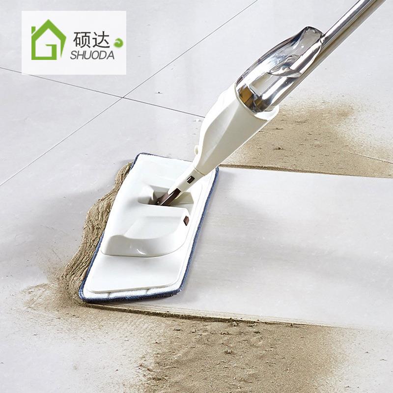 新款直销免手洗家用懒人喷水喷雾拖把加宽平拖墩布粘布式木地板平