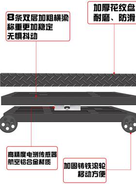 兴芝电子秤商用大型磅秤50公斤高精0度100斤电子称300k0带g轮台秤