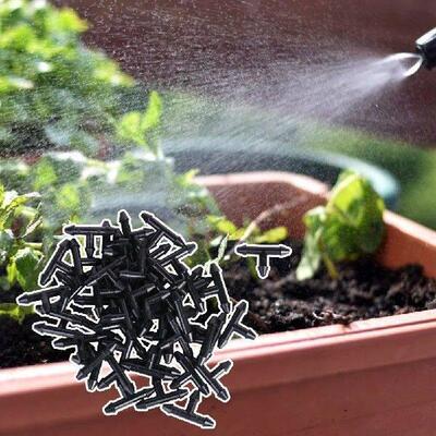 50pcs 3/5 Irrigation Barbed Connectors Plastic Drip