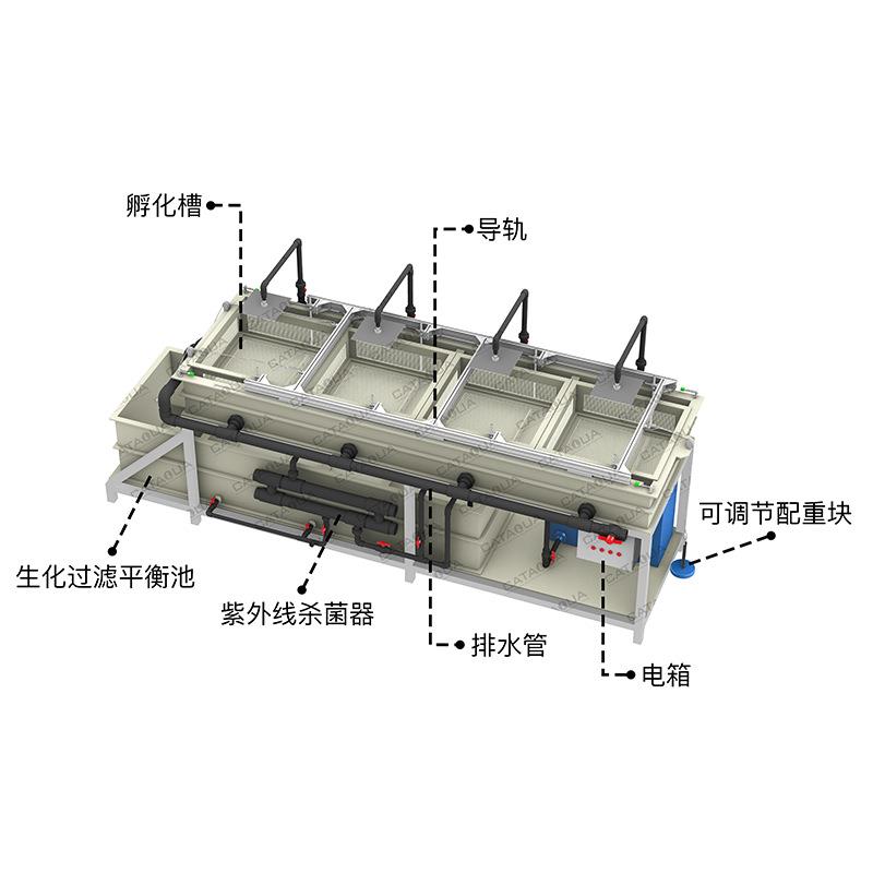 尤先科器鱼卵孵化鲟鱼三文鱼孵设备水579处理恒温化孵化系统