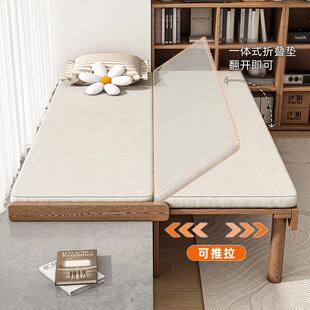 飘窗伸缩床一米二客次卧小户型折叠书房留宿床窗台抽拉床稳固结构