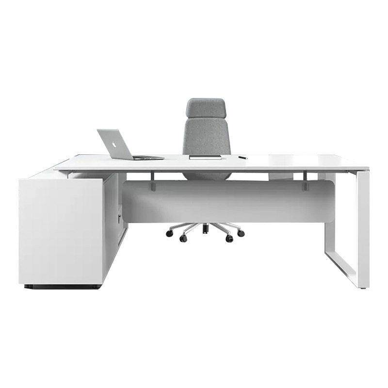 级公桌椅组合officedesk白色经理主管桌大班桌老板桌公桌