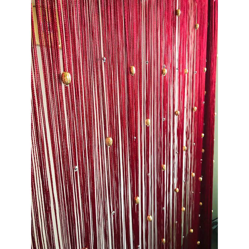 橱窗流苏珠线商业玄关加密隔断新品帘子门店帘门帘豪华现代超品质