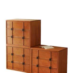 中古简约斗柜棋盘模块柜方形落地卧室家用现代储物床头客厅柜组合
