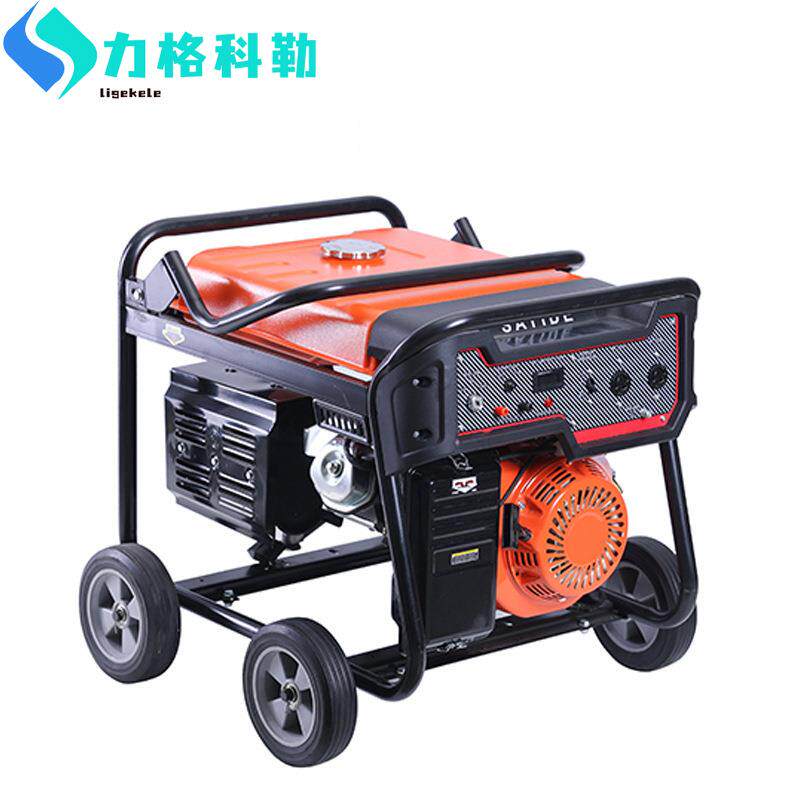 2/5/10KW汽油发电机家用机组单相220V三相380v双电压工地发动机