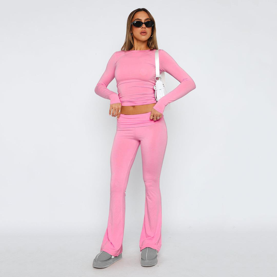 for low Fashionable comfortable women flared slim color
