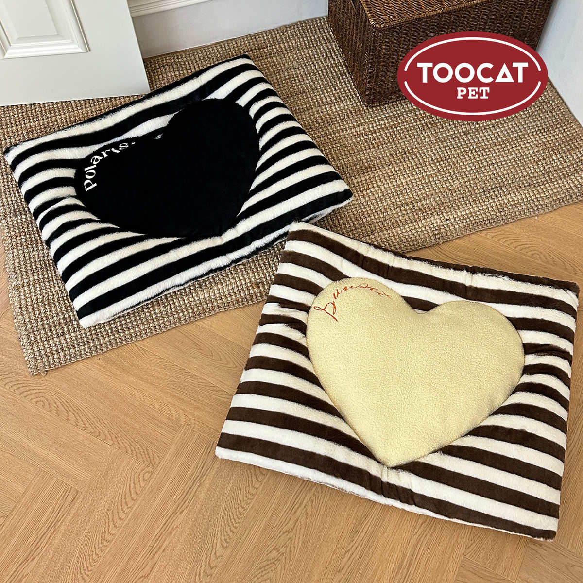 TOOCAT爱心宠物睡垫秋冬猫垫狗垫坐垫秋冬四季通用ins风宠物窝