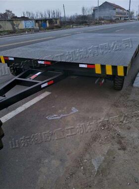 集装箱用搬车 工业货物重载运输牵do-785引式运拖车车flatbed挂 t