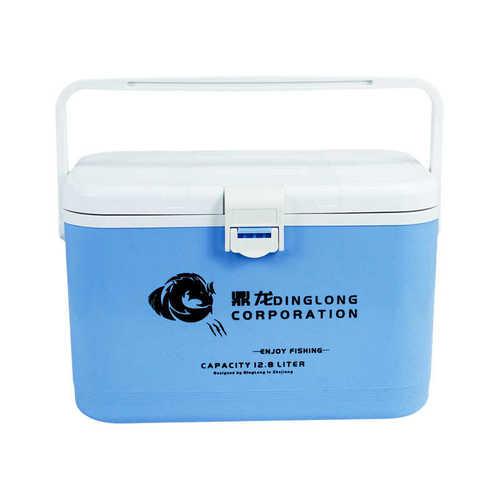 鼎龙12.8L虾箱 新款带增氧孔活饵箱 多功能厂家直销便携小钓箱