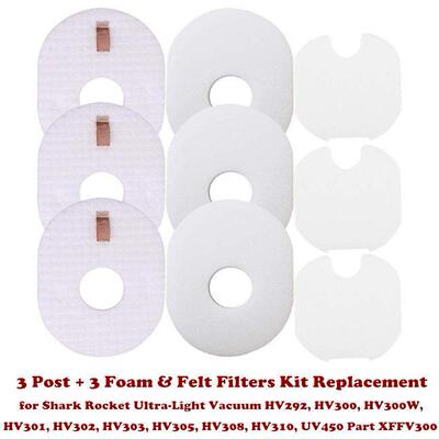 Post Foam Kit Filter Replacement for Shark Rocket Vacuum