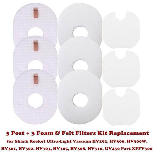 Post Foam Kit Filter Replacement for Shark Rocket Vacuum