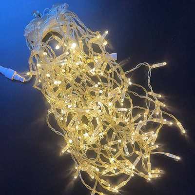 led灯串透明线灌胶泡壳冰条灯灯串装饰串灯闪动彩灯街道亮化节日