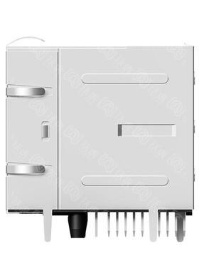 SYT22Q145AB2A2D057集成千兆滤波器 2x2四口网线接口带LED灯 rj45
