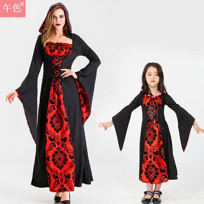 Medieval Witch Vampire Costume, Parent-Child