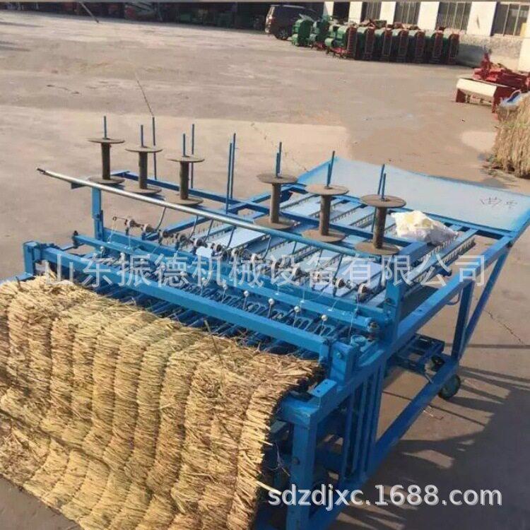 家用小型草帘编织机厚薄可调节草帘机新型牧草编织机实力厂家