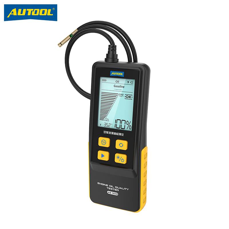 AUTOOL 汽车机油检测仪柴油车发动机润滑油更换分析工具汽修保养