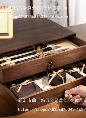 笔挂套装笔文收藏砚台857宝房四宝高笔墨纸笔砚毛毛套装墨块