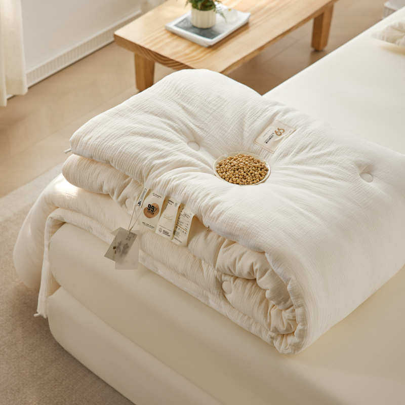 新品全棉雾感纱99大豆被春秋冬被子母被加厚保暖超软被子四季,床上用品,化纤被,淘宝优惠券,粉丝福利购,淘宝优惠卷