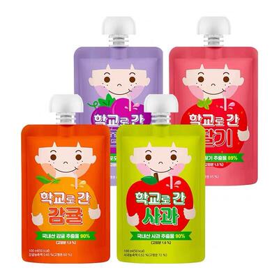 韩国进口 Lictra饮料儿童小果汁草莓汁橙汁葡萄苹果味纽盖饮料