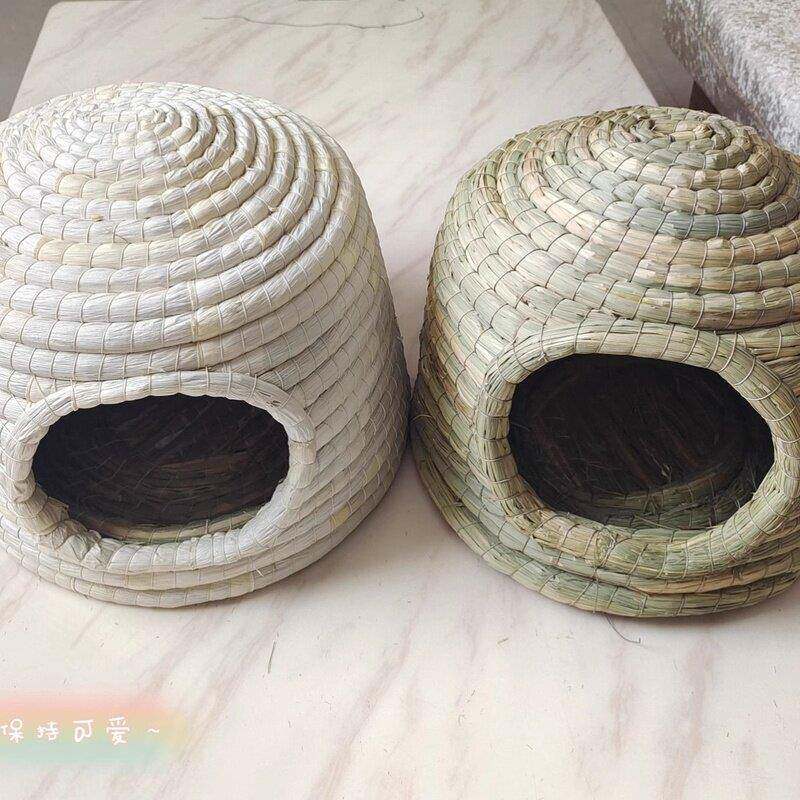 草编城堡窝鸽子窝兔子窝孵蛋专用鹌鹑玄风鹦鹉鸟巢草窝