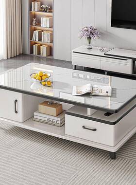 茶几桌客厅家小型简易ICU桌子简约现代阳台小用茶璃台玻轻奢茶户