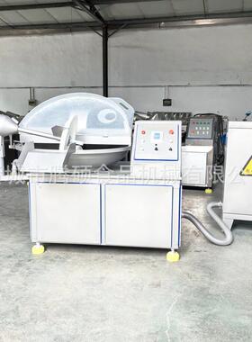 腾硕大型商用125型速变频斩拌机不锈钢鱼糜肉泥乳化设备外置柜