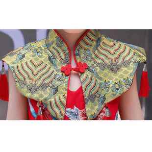 正品儿童礼服高红钢琴古筝演奏服装女大端童国潮中国走晚秀演出合