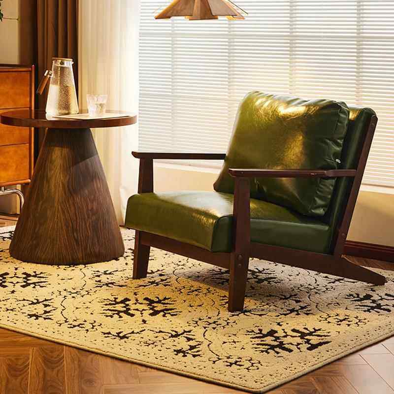 实木单人沙发椅客厅咖啡厅酒店民宿懒人休闲小茶几阳台茶桌椅组合