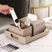 轻奢烟灰缸高级感小众家用客厅茶几摆件办公室个性 烟缸带盖防飞灰