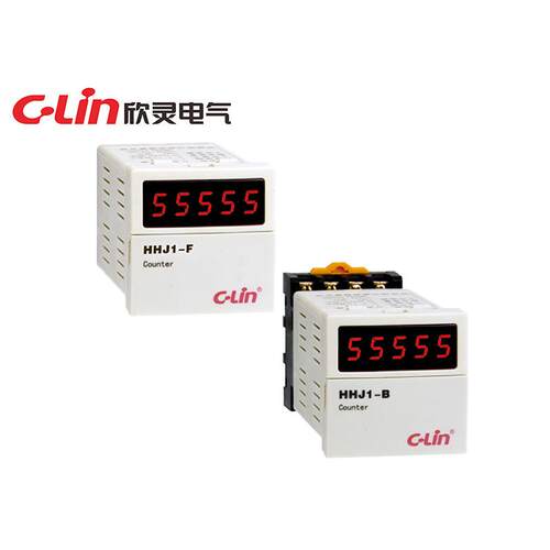 欣灵HHJ1-F计数继电器板后接线N、C、F多制式