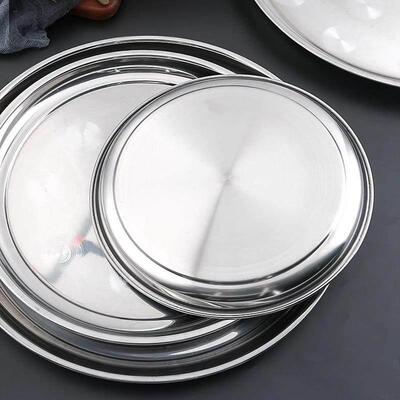 With thick stainless steel plate round big disk platter