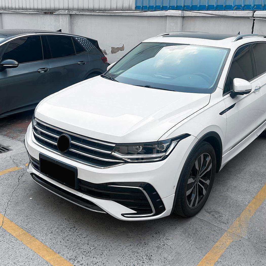 适用途观Tiguan MK2.5 2021-2023前大灯灯眉车贴外饰跨境改装