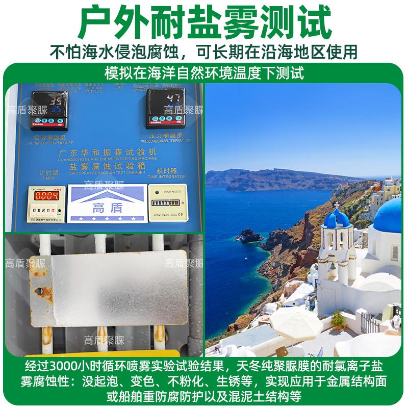 高盾天冬纯聚脲透明外墙补漏涂料窗台裂缝堵漏防水胶装饰隔热材料