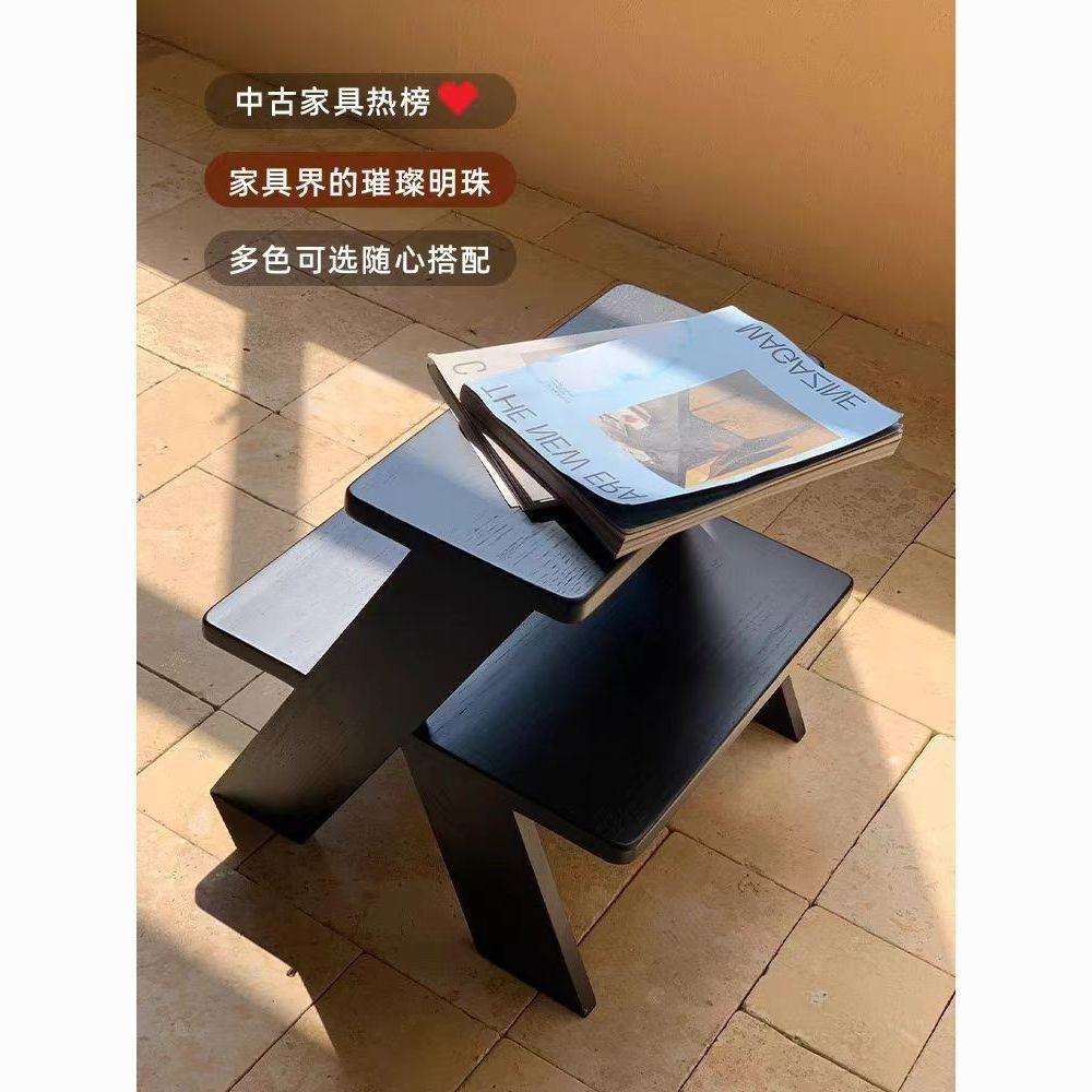 凳子中古床头客厅摆设家用梯凳简约卧室两用二合一床头柜脚凳