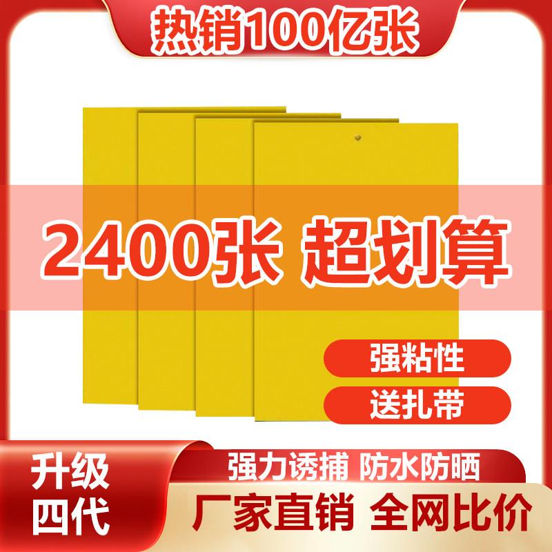 双面加厚粘虫黄蓝板工厂直销小黑飞诱虫大棚专用农用家用诱捕果蝇