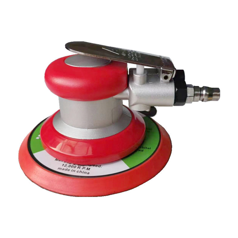 气动抛光机汽使用工业级打磨机6寸木工研磨机不吸尘平面气磨机