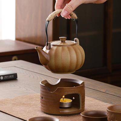 炉煮壶ZCH-774围柴烧提梁壶南瓜壶明火煮茶外茶中式复古温茶壶户