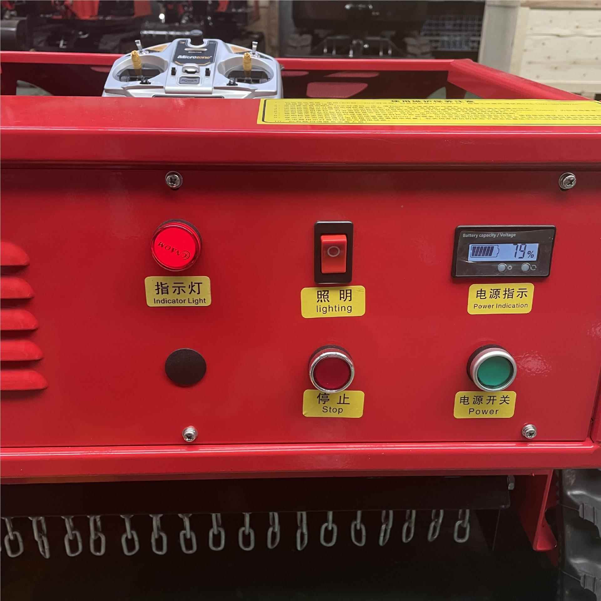 履带草 燃油遥机控草坪机 7.5马力E割AP出口美国BEI木箱发货