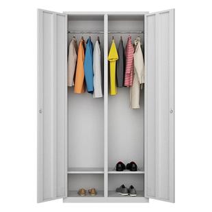 钢制更衣柜二门健铁MT 871皮储储物柜家用换衣柜身房存柜工带锁更