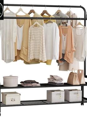 Hanging clothes rack one-pole hanger bedroom simple drying