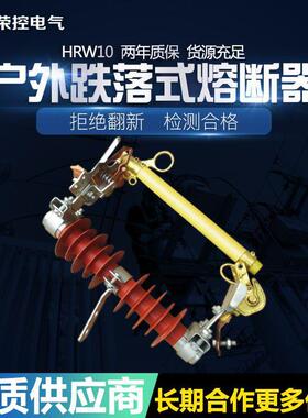 荣控高压户外跌落式熔断器HRW10-10/100A200硅橡胶熔断器令克开关