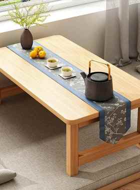 飘窗小茶几茶桌折叠家用新中式矮桌炕几榻榻米床上学习桌实木桌子