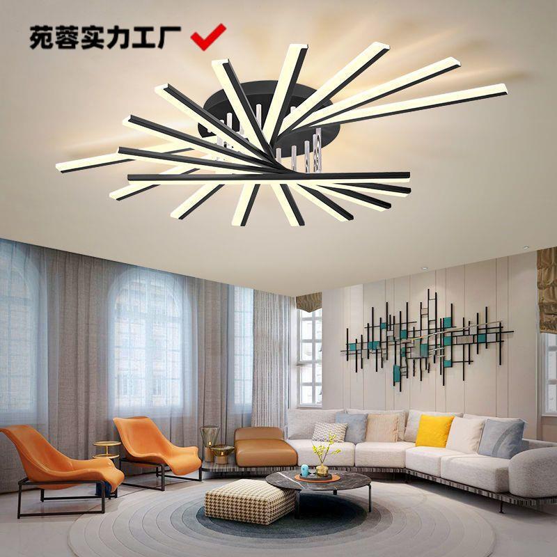 灯具现代简约北欧吸顶灯轻奢客厅灯创意led灯书房卧室灯网红灯饰